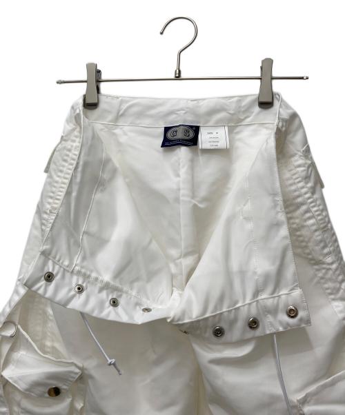 GS THE ULTIMATE EXPERIENCE（ジーエス ジ アルティメイト エクスペリエンス）GS THE ULTIMATE EXPERIENCE (ジーエス ジ アルティメイト エクスペリエンス) テープカーゴパンツ ホワイト サイズ:М 未使用品の古着・服飾アイテム