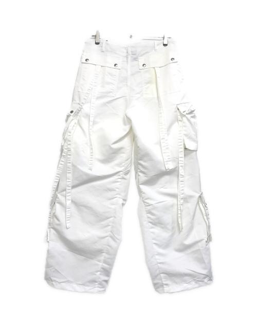 GS THE ULTIMATE EXPERIENCE（ジーエス ジ アルティメイト エクスペリエンス）GS THE ULTIMATE EXPERIENCE (ジーエス ジ アルティメイト エクスペリエンス) テープカーゴパンツ ホワイト サイズ:M 未使用品の古着・服飾アイテム