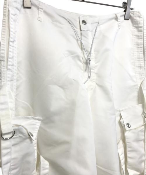 GS THE ULTIMATE EXPERIENCE（ジーエス ジ アルティメイト エクスペリエンス）GS THE ULTIMATE EXPERIENCE (ジーエス ジ アルティメイト エクスペリエンス) テープカーゴパンツ ホワイト サイズ:M 未使用品の古着・服飾アイテム