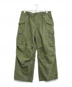 VINTAGE MILITARYヴィンテージ ミリタリー）の古着「US ARMY Ｍ-65カーゴパンツ」｜グリーン