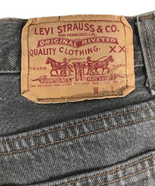 LEVI'S（リーバイス）LEVI'S (リーバイス) 501先染めブラックデニム ブラック サイズ:W34 Ｌ30の古着・服飾アイテム