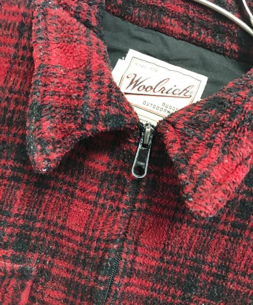 WOOLRICH（ウールリッチ）WOOLRICH (ウールリッチ) ジップアップジャケット レッド サイズ:Lの古着・服飾アイテム