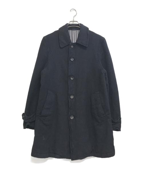 COMME des GARCONS HOMME（コムデギャルソン オム）COMME des GARCONS HOMME (コムデギャルソン オム) 縮絨ウールコート ブラック サイズ:Sの古着・服飾アイテム