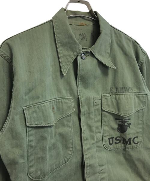 VINTAGE MILITARY（ヴィンテージ ミリタリー）VINTAGE MILITARY (ヴィンテージ ミリタリー) USMC P-53 HBTジャケット カーキ サイズ:表記なしの古着・服飾アイテム