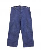 DUBURE&DEVERCHEREデュビュール・エ・ドゥヴェルシェール）の古着「ブルーモールスキンパンツ」｜ブルー