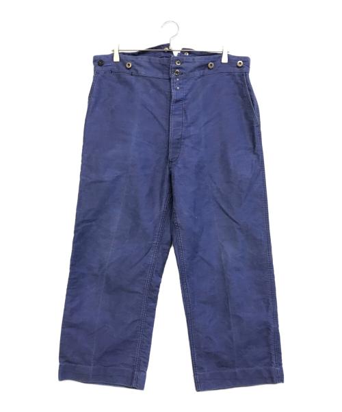 DUBURE&DEVERCHERE（デュビュール・エ・ドゥヴェルシェール）DUBURE&DEVERCHERE (デュビュール・エ・ドゥヴェルシェール) ブルーモールスキンパンツ ブルー サイズ:表記なしの古着・服飾アイテム
