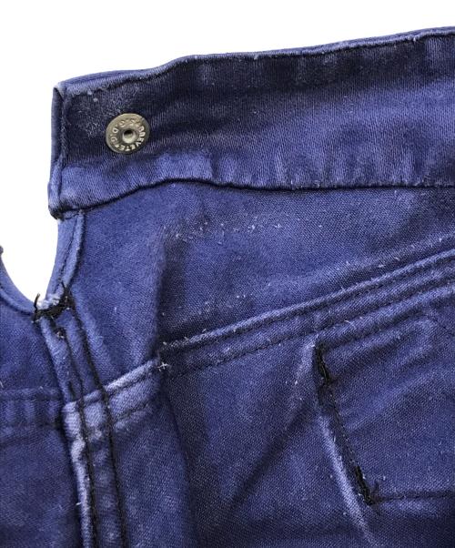 DUBURE&DEVERCHERE（デュビュール・エ・ドゥヴェルシェール）DUBURE&DEVERCHERE (デュビュール・エ・ドゥヴェルシェール) ブルーモールスキンパンツ ブルー サイズ:表記なしの古着・服飾アイテム
