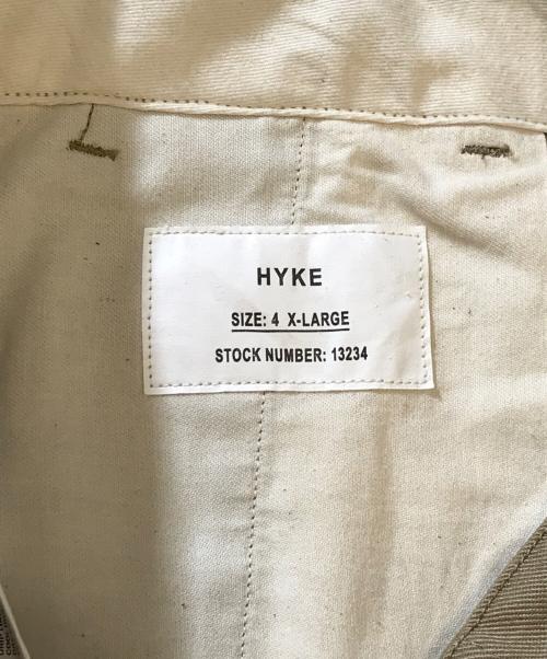 HYKE（ハイク）HYKE (ハイク) COTTON TWILL ARMY ベージュ サイズ:4 未使用品の古着・服飾アイテム