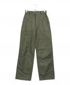 HYKEハイク）の古着「BACK SATIN BAKER PANTS」｜カーキ