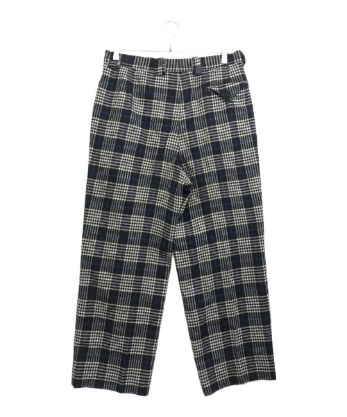 VERSACE（ヴェルサーチェ）VERSACE (ヴェルサーチェ) チェックパンツ ブルー サイズ:50の古着・服飾アイテム