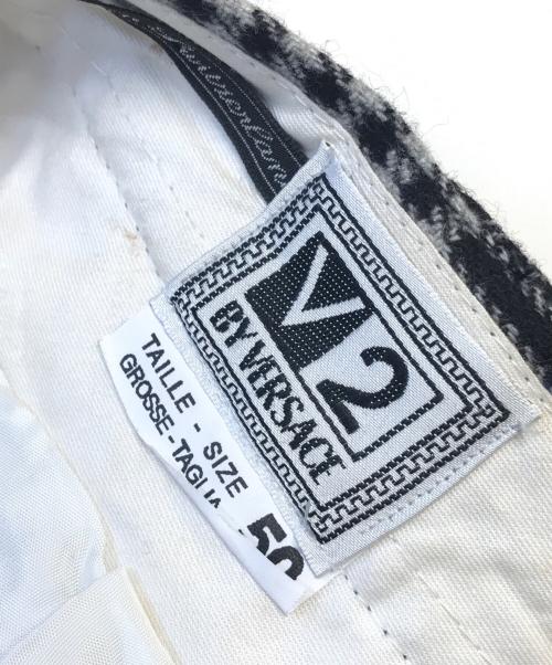 VERSACE（ヴェルサーチェ）VERSACE (ヴェルサーチェ) チェックパンツ ブルー サイズ:50の古着・服飾アイテム