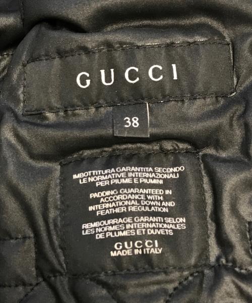 GUCCI（グッチ）GUCCI (グッチ) 中綿ジャケット ブラック サイズ:38の古着・服飾アイテム