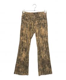 TORNADO MART（トルネードマート）の古着「総柄フレアパンツ」｜ブラウン