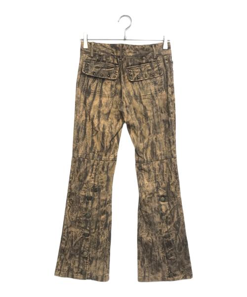 TORNADO MART（トルネードマート）TORNADO MART (トルネードマート) 総柄フレアパンツ ブラウン サイズ:36の古着・服飾アイテム
