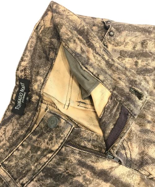 TORNADO MART（トルネードマート）TORNADO MART (トルネードマート) 総柄フレアパンツ ブラウン サイズ:36の古着・服飾アイテム