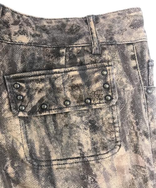 TORNADO MART（トルネードマート）TORNADO MART (トルネードマート) 総柄フレアパンツ ブラウン サイズ:36の古着・服飾アイテム