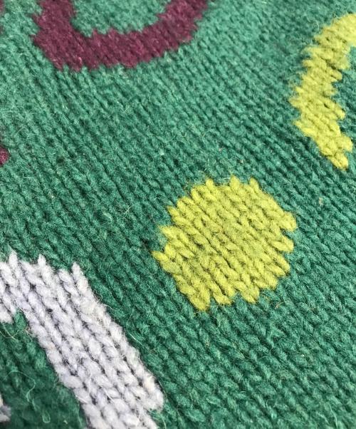 VINTAGE（ヴィンテージ）VINTAGE (ヴィンテージ) エクアドルニット グリーン サイズ:表記なしの古着・服飾アイテム