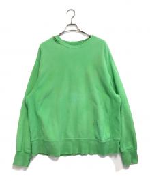 ANCELLM（アンセルム）の古着「DYED DAMAGE SWEAT」｜ブラウン