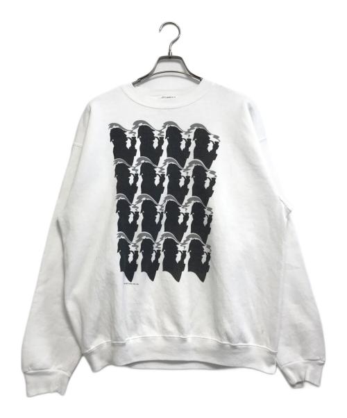 sundae（サンデー）sundae (サンデー) スウェット ホワイト サイズ:Lの古着・服飾アイテム