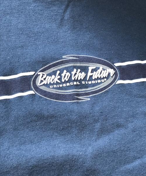 ムービーTシャツ（ムービーTシャツ）ムービーTシャツ (ムービーTシャツ) 90s BACK TO THE FUTURE(バックトゥザフューチャー)ムービーTシャツ ネイビー サイズ:Lの古着・服飾アイテム