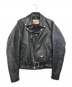 Schottショット）の古着「ダブルライダースジャケット」｜ブラック