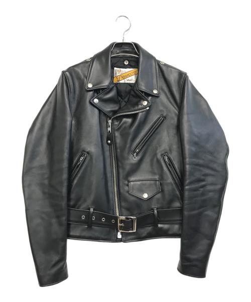 Schott（ショット）Schott (ショット) ダブルライダースジャケット ブラック サイズ:36の古着・服飾アイテム