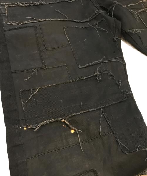 whiz limited（ウィズリミテッド）whiz limited (ウィズリミテッド) パッチワークデニムパンツ ブラック サイズ:Lの古着・服飾アイテム