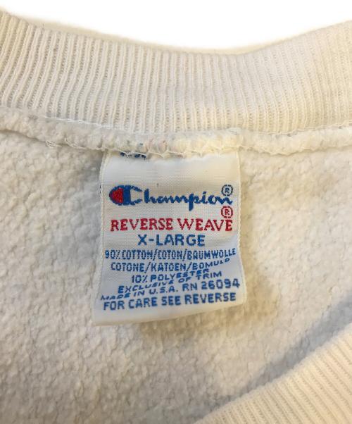 Champion（チャンピオン）Champion (チャンピオン) 90’sリバースウィーブスウェット ホワイト サイズ:X‐LARGE　　　の古着・服飾アイテム