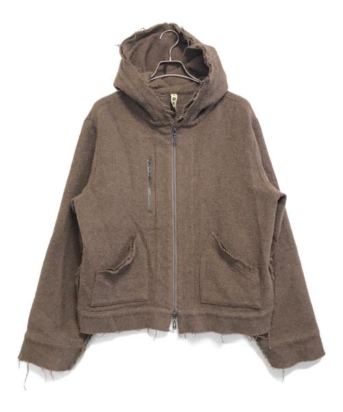 kooi（コーイ）KOOI (コーイ) ダブルジップパーカー カーキ サイズ:1の古着・服飾アイテム