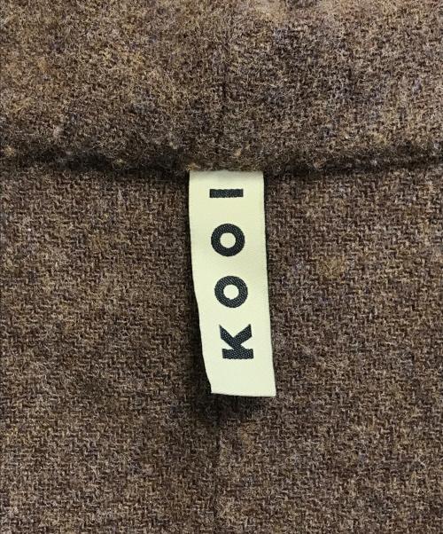 kooi（コーイ）KOOI (コーイ) ダブルジップパーカー カーキ サイズ:1の古着・服飾アイテム