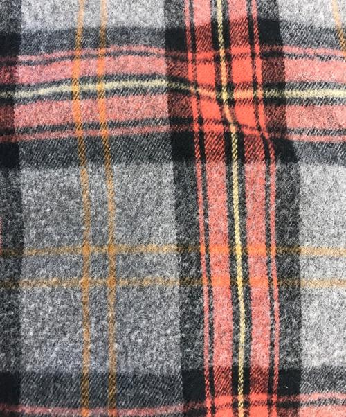 el conductorh（コンダクター）el conductorh (コンダクター) COMBINATION CHECK FLANNEL SHIRT グレー サイズ:Lの古着・服飾アイテム