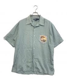 POLO RALPH LAUREN（ポロ・ラルフローレン）の古着「レーヨン開襟シャツ」｜グレー