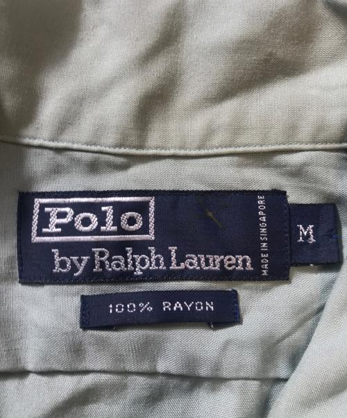 POLO RALPH LAUREN（ポロ・ラルフローレン）POLO RALPH LAUREN (ポロ・ラルフローレン) レーヨン開襟シャツ グレー サイズ:Mの古着・服飾アイテム