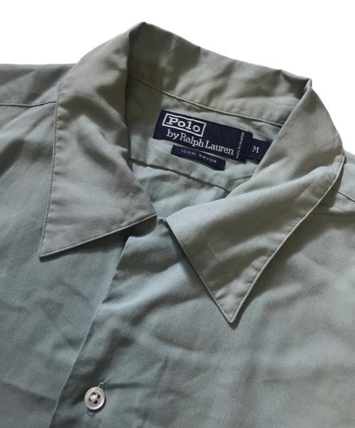 POLO RALPH LAUREN（ポロ・ラルフローレン）POLO RALPH LAUREN (ポロ・ラルフローレン) レーヨン開襟シャツ グレー サイズ:Mの古着・服飾アイテム