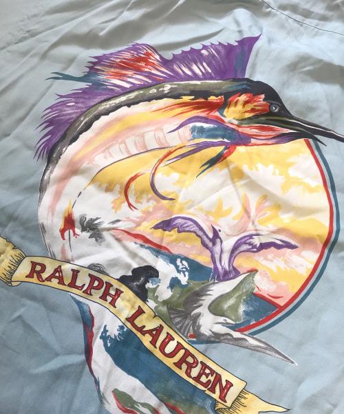 POLO RALPH LAUREN（ポロ・ラルフローレン）POLO RALPH LAUREN (ポロ・ラルフローレン) レーヨン開襟シャツ グレー サイズ:Mの古着・服飾アイテム