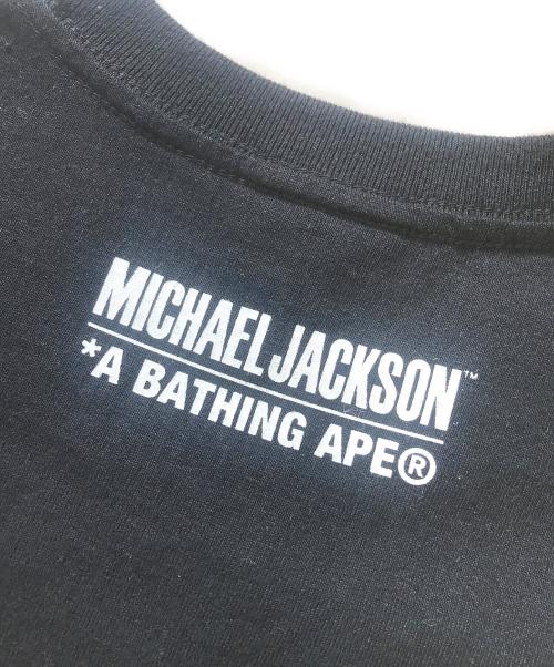 A BATHING APE（ア ベイシング エイプ）A BATHING APE (ア ベイシング エイプ) プリントTシャツ ブラック サイズ:Mの古着・服飾アイテム