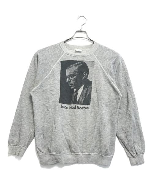 Hanes（ヘインズ）Hanes (ヘインズ) 偉人プリントスウェット グレー サイズ:Lの古着・服飾アイテム