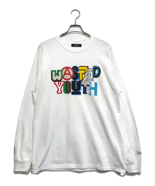 UNDERCOVER（アンダーカバー）UNDERCOVER (アンダーカバー) WASTED YOUTH (ウエステッド ユース) 長袖カットソー ホワイト サイズ:Lの古着・服飾アイテム