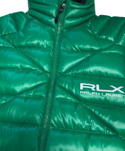 RLX RALPH LAUREN（アールエルエックスラルフローレン）RLX RALPH LAUREN (アールエルエックスラルフローレン) ダウンベスト グリーン サイズ:XSの古着・服飾アイテム