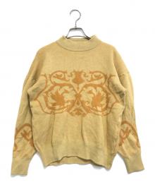 Christian Dior Sports（クリスチャン ディオールスポーツ）の古着「デザインニット」｜オレンジ