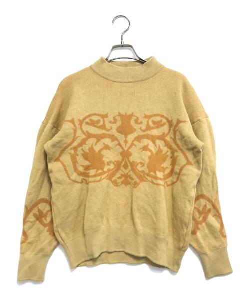 Christian Dior Sports（クリスチャン ディオールスポーツ）Christian Dior Sports (クリスチャン ディオールスポーツ) デザインニット オレンジ サイズ:Lの古着・服飾アイテム