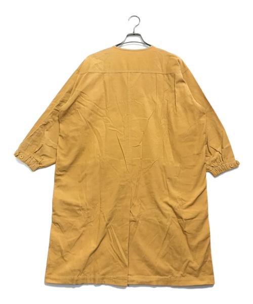 ISSEY MIYAKE（イッセイミヤケ）ISSEY MIYAKE (イッセイミヤケ) コーデュロイワンピース 黄緑 サイズ:M~Lの古着・服飾アイテム