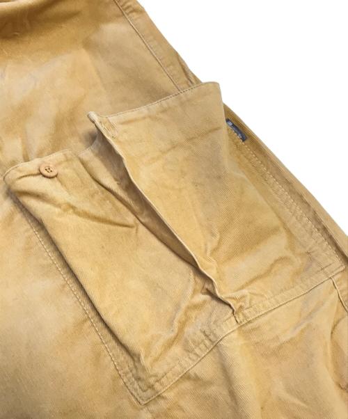 ISSEY MIYAKE（イッセイミヤケ）ISSEY MIYAKE (イッセイミヤケ) コーデュロイワンピース 黄緑 サイズ:M~Lの古着・服飾アイテム