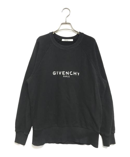 GIVENCHY（ジバンシィ）GIVENCHY (ジバンシィ) ヴィンテージロゴスウェット ブラック サイズ:Sの古着・服飾アイテム