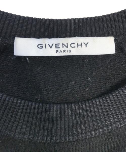 GIVENCHY（ジバンシィ）GIVENCHY (ジバンシィ) ヴィンテージロゴスウェット ブラック サイズ:Sの古着・服飾アイテム