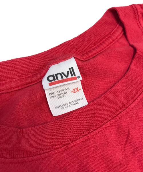 バンドTシャツ（バンドTシャツ）バンドTシャツ (バンドTシャツ) 90s WOODSTOCK(ウッドストック) バンドTシャツ レッド サイズ:2XLの古着・服飾アイテム