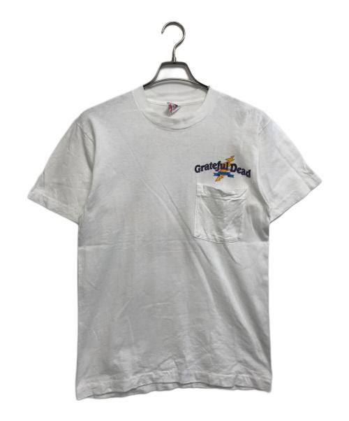 バンドTシャツ（バンドTシャツ）バンドTシャツ (バンドTシャツ) 90s GREATFUL DEAD(グレイトフルデット) バンドTシャツ ホワイト サイズ:Mの古着・服飾アイテム