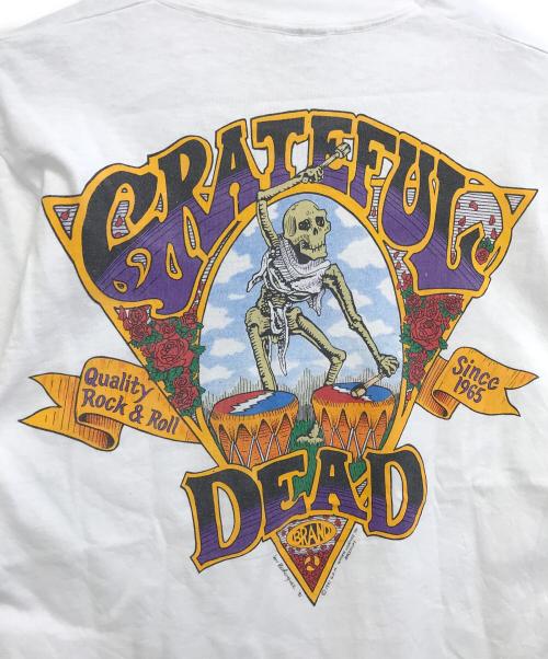 バンドTシャツ（バンドTシャツ）バンドTシャツ (バンドTシャツ) 90s GREATFUL DEAD(グレイトフルデット) バンドTシャツ ホワイト サイズ:Mの古着・服飾アイテム