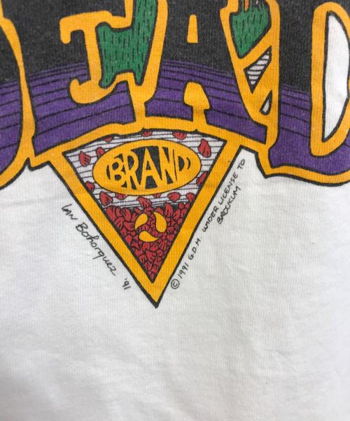 バンドTシャツ（バンドTシャツ）バンドTシャツ (バンドTシャツ) 90s GREATFUL DEAD(グレイトフルデット) バンドTシャツ ホワイト サイズ:Mの古着・服飾アイテム