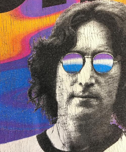 バンドTシャツ（バンドTシャツ）バンドTシャツ (バンドTシャツ) 90s JOHN LENON(ジョン・レノン) バンドTシャツ ブラック サイズ:Lの古着・服飾アイテム